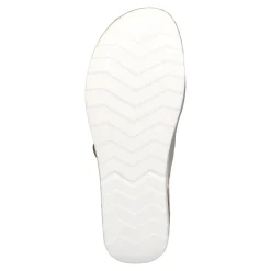 Damen Die moderne Hausfrau Hallux-Klett-Pantolette „Helga“ beige