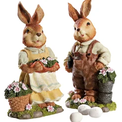 Die moderne Hausfrau Hasenpaar