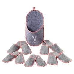 Damen Die moderne Hausfrau Hauspantoffel-Garage "Welcome", 5 Paar