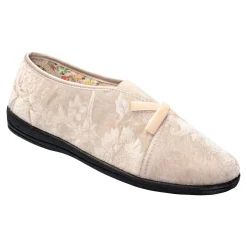 Damen Die moderne Hausfrau Hausschuh "Belinda" beige