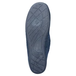 Damen Die moderne Hausfrau Hausschuh-Ballerina „Bärbel“ marine