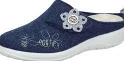 Damen Die moderne Hausfrau Hausschuhe blau