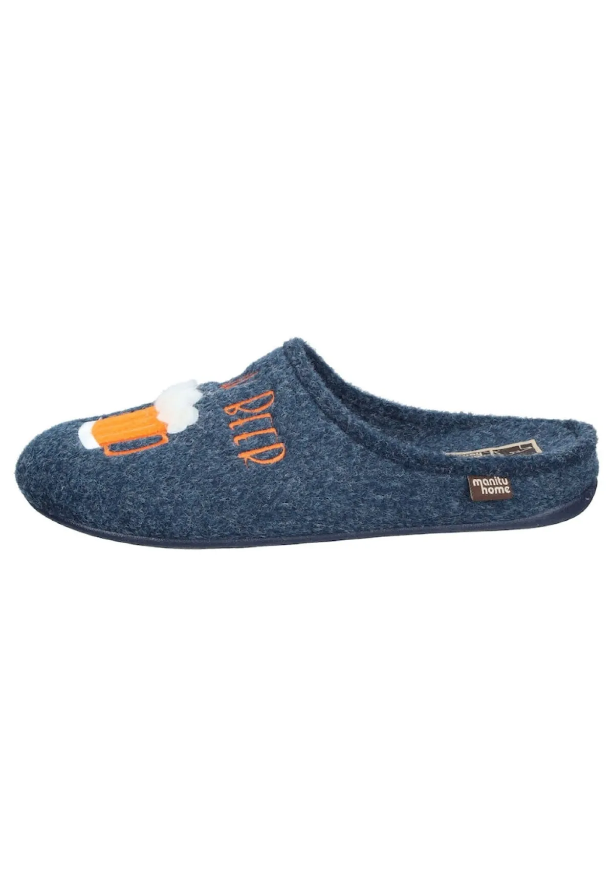 Herren Die moderne Hausfrau Hausschuhe blau