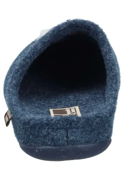 Herren Die moderne Hausfrau Hausschuhe blau