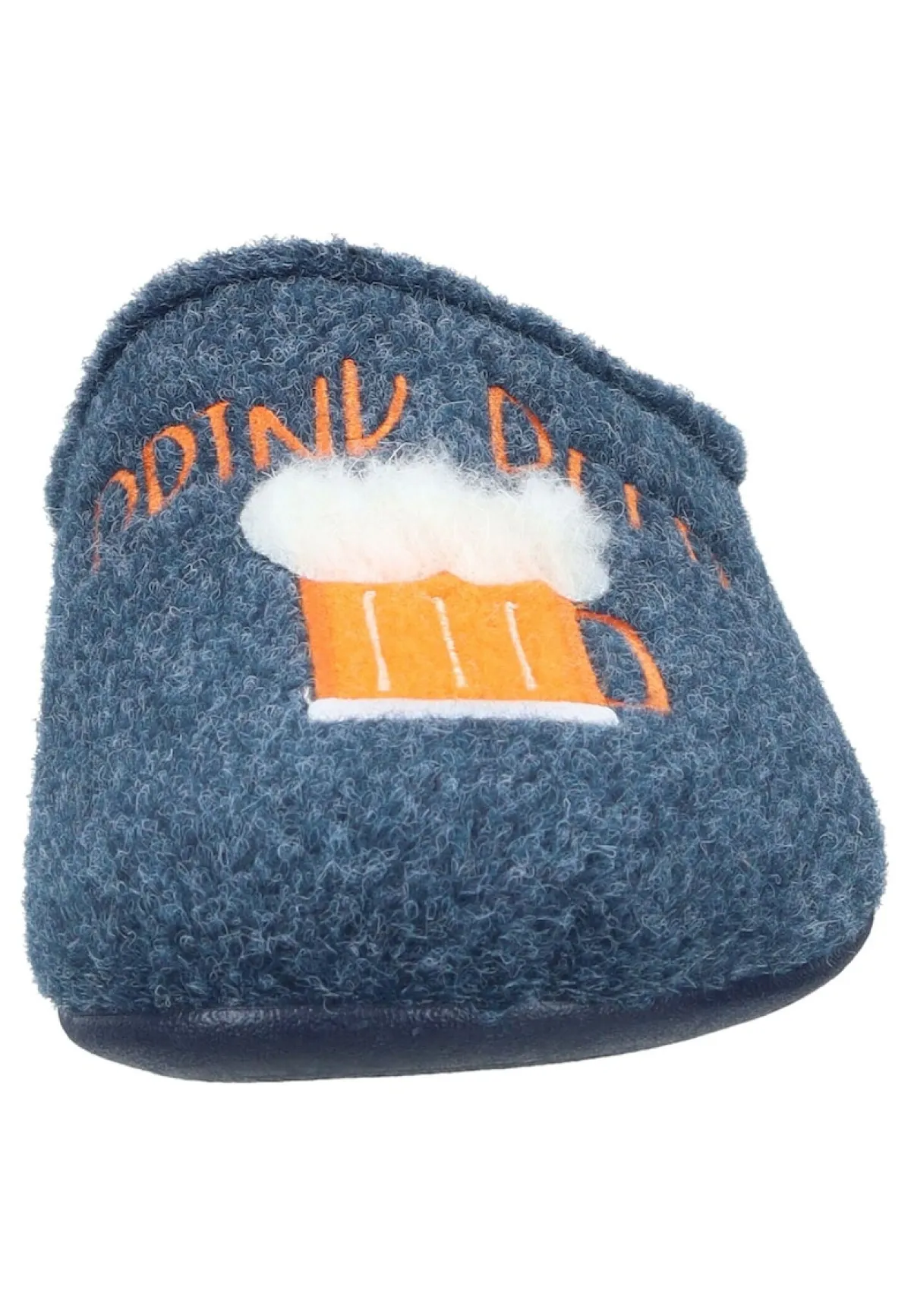 Herren Die moderne Hausfrau Hausschuhe blau