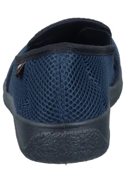 Herren Die moderne Hausfrau Hausschuhe blau