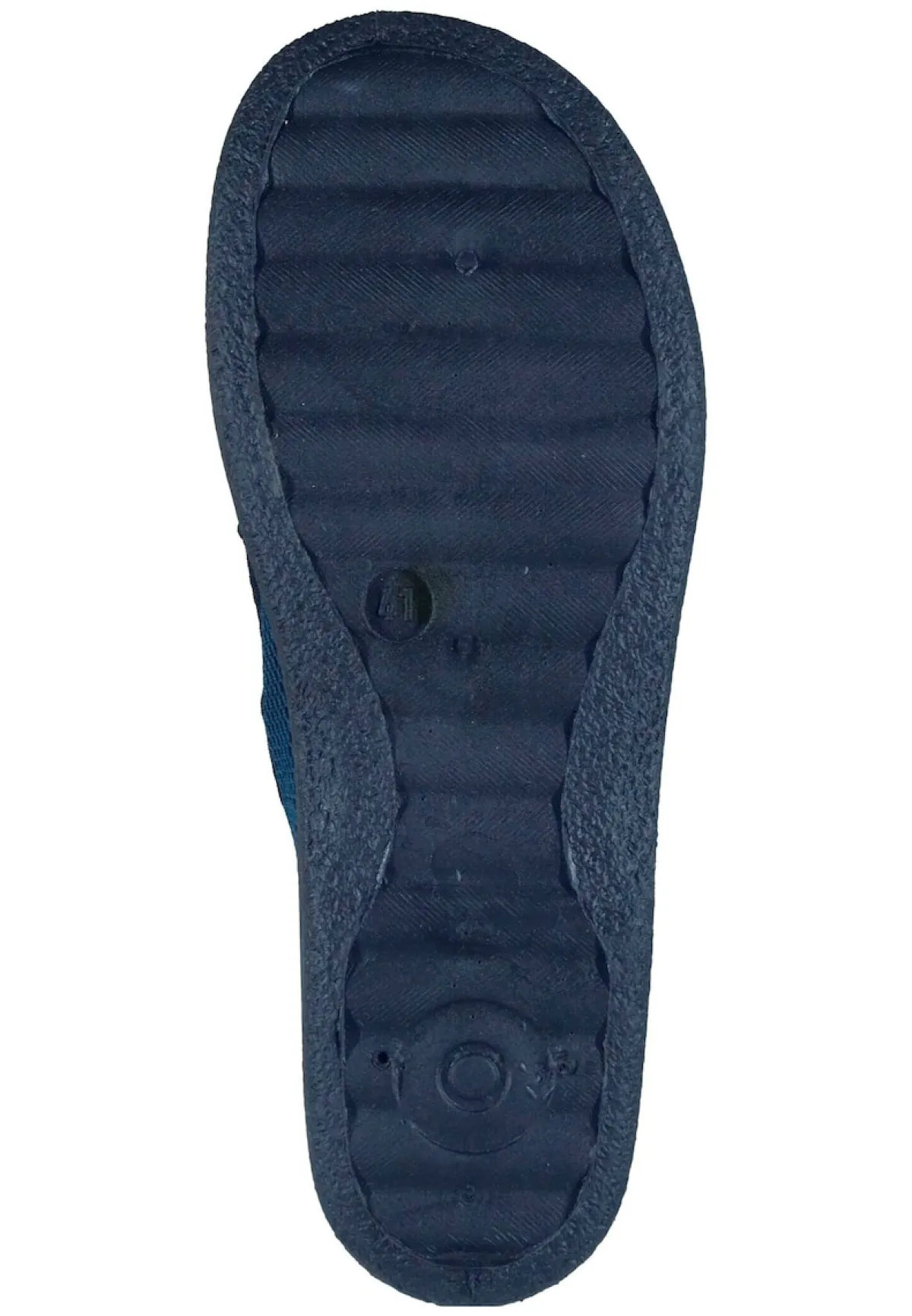 Herren Die moderne Hausfrau Hausschuhe blau