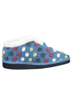 Damen Die moderne Hausfrau Hausschuhe blau