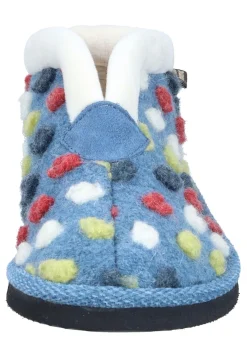 Damen Die moderne Hausfrau Hausschuhe blau