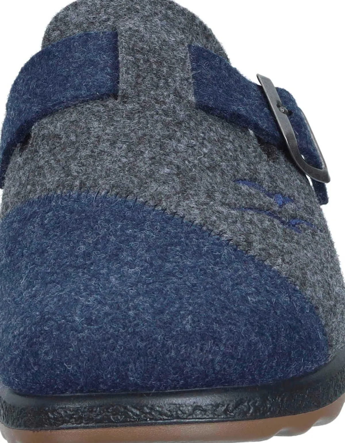 Herren Die moderne Hausfrau Hausschuhe blau