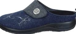 Damen Die moderne Hausfrau Hausschuhe blau