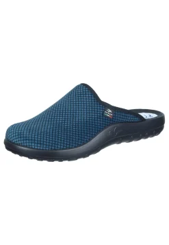 Herren Die moderne Hausfrau Hausschuhe blau