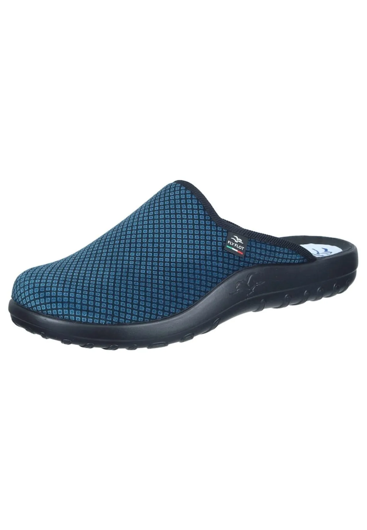 Herren Die moderne Hausfrau Hausschuhe blau