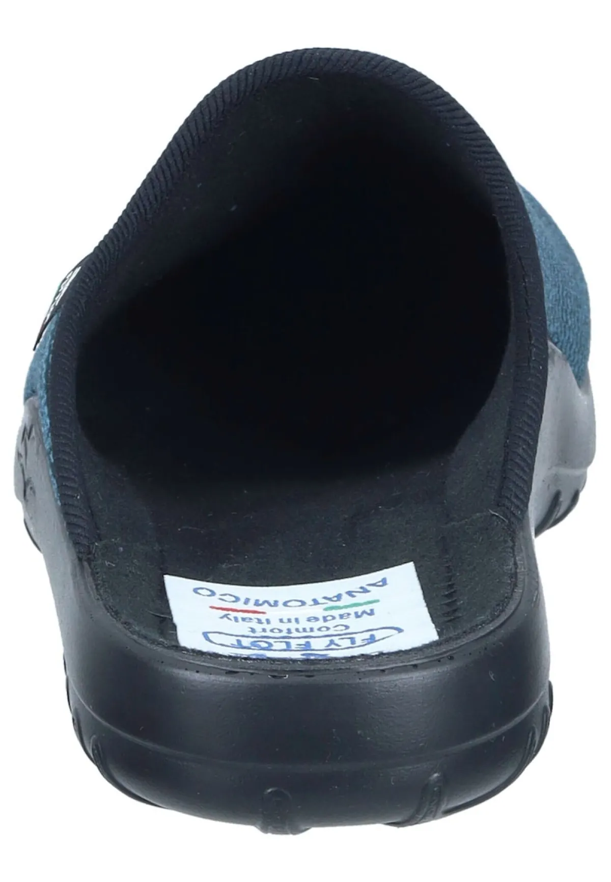 Herren Die moderne Hausfrau Hausschuhe blau