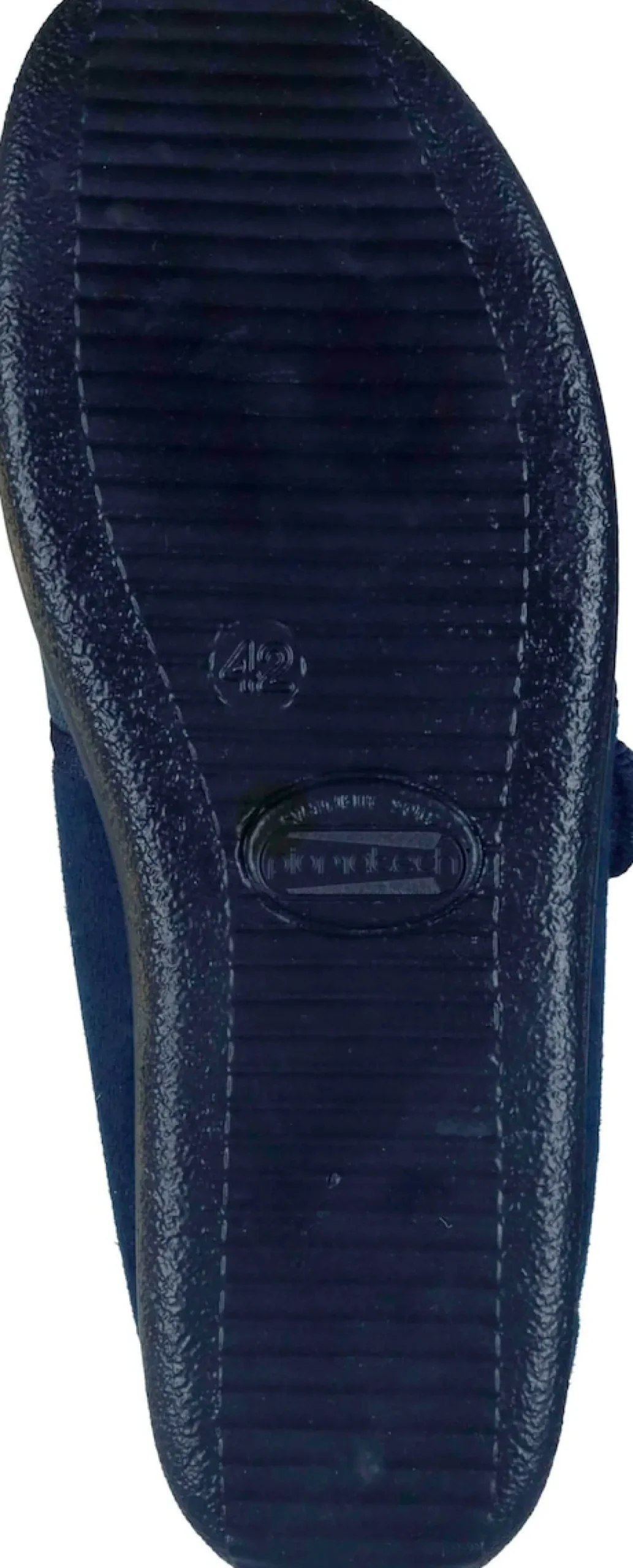 Herren Die moderne Hausfrau Hausschuhe blau