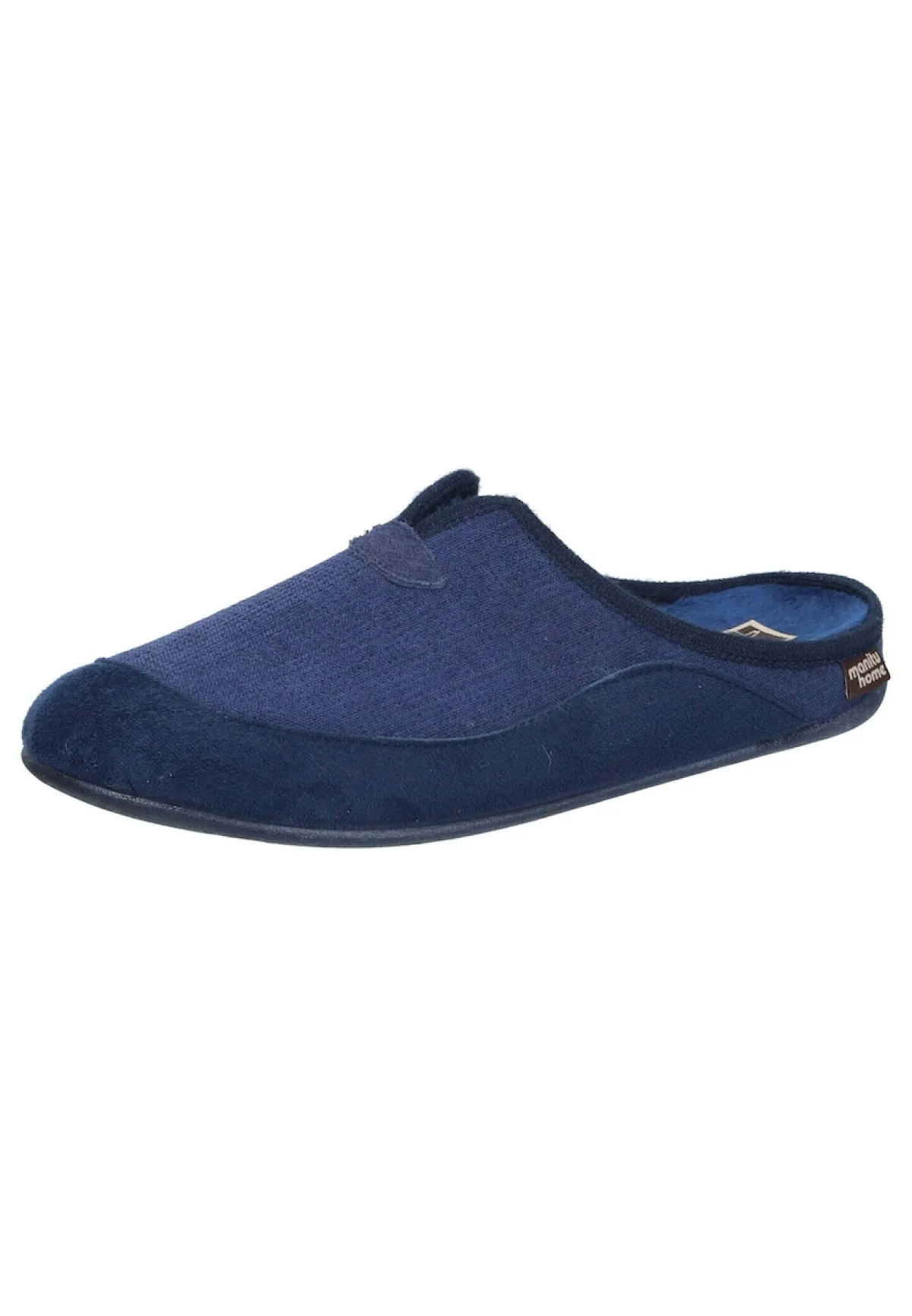 Herren Die moderne Hausfrau Hausschuhe blau