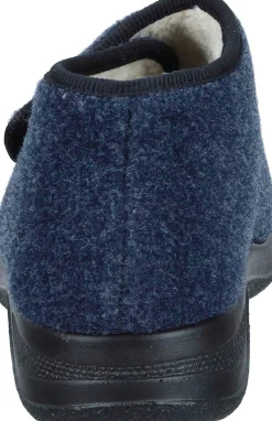 Herren Die moderne Hausfrau Hausschuhe blau