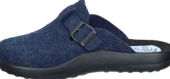 Herren Die moderne Hausfrau Hausschuhe blau