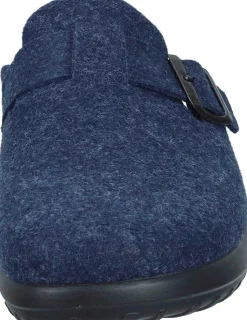 Herren Die moderne Hausfrau Hausschuhe blau