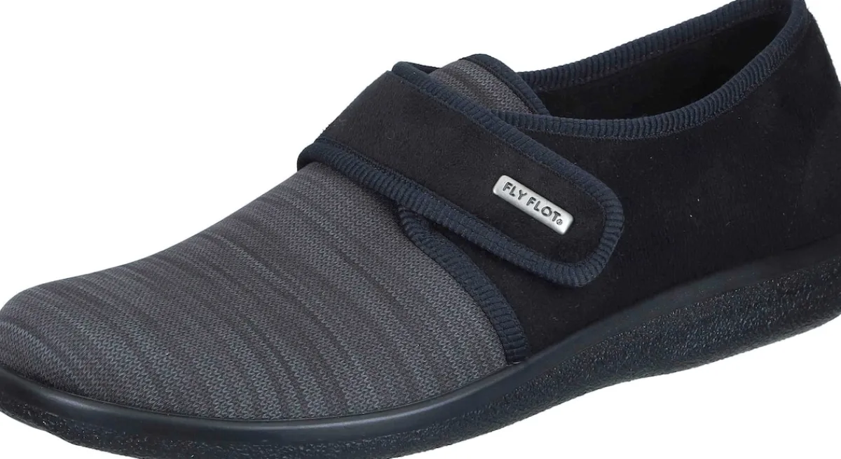 Herren Die moderne Hausfrau Hausschuhe grau