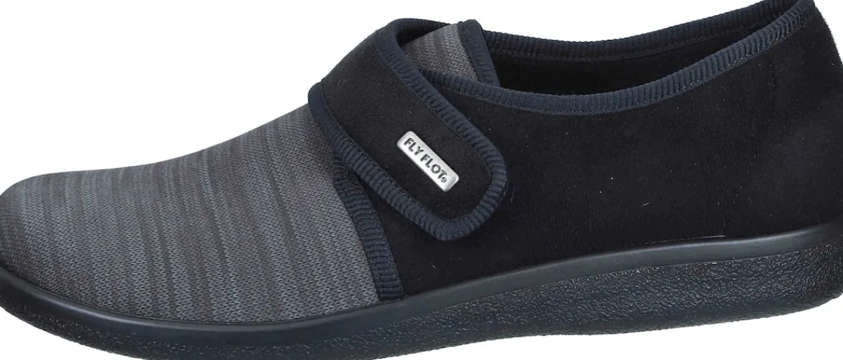 Herren Die moderne Hausfrau Hausschuhe grau