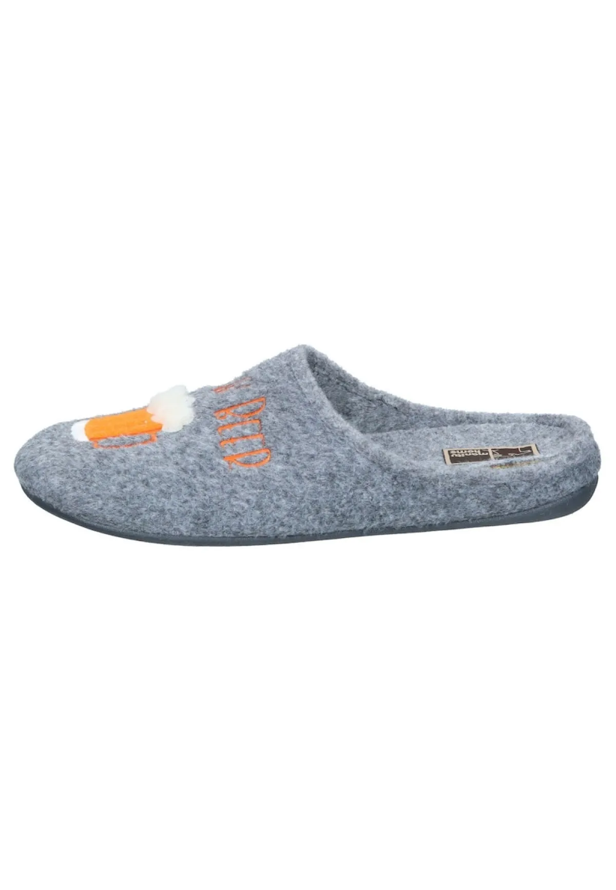 Herren Die moderne Hausfrau Hausschuhe grau