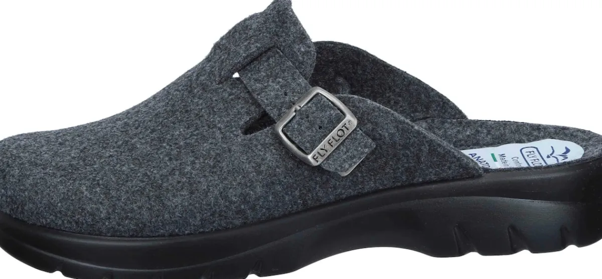 Herren Die moderne Hausfrau Hausschuhe grau