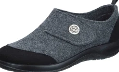 Damen Die moderne Hausfrau Hausschuhe grau