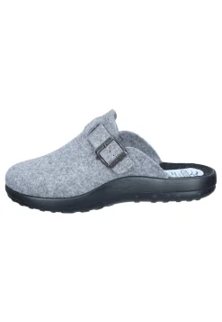 Herren Die moderne Hausfrau Hausschuhe hellgrau