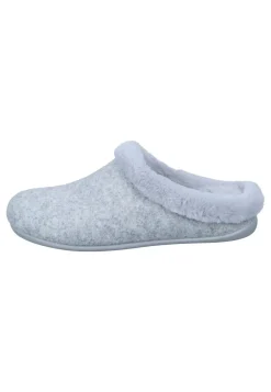 Damen Die moderne Hausfrau Hausschuhe hellgrau