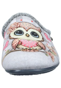 Damen Die moderne Hausfrau Hausschuhe hellgrau