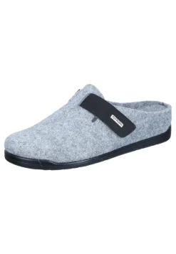 Herren Die moderne Hausfrau Hausschuhe hellgrau
