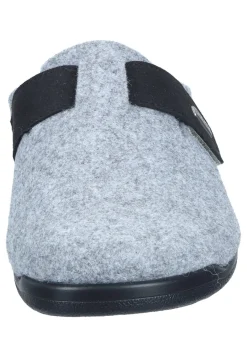 Herren Die moderne Hausfrau Hausschuhe hellgrau
