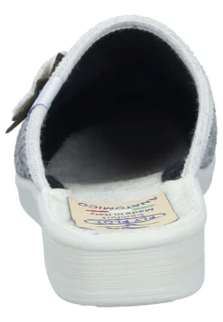 Damen Die moderne Hausfrau Hausschuhe hellgrau