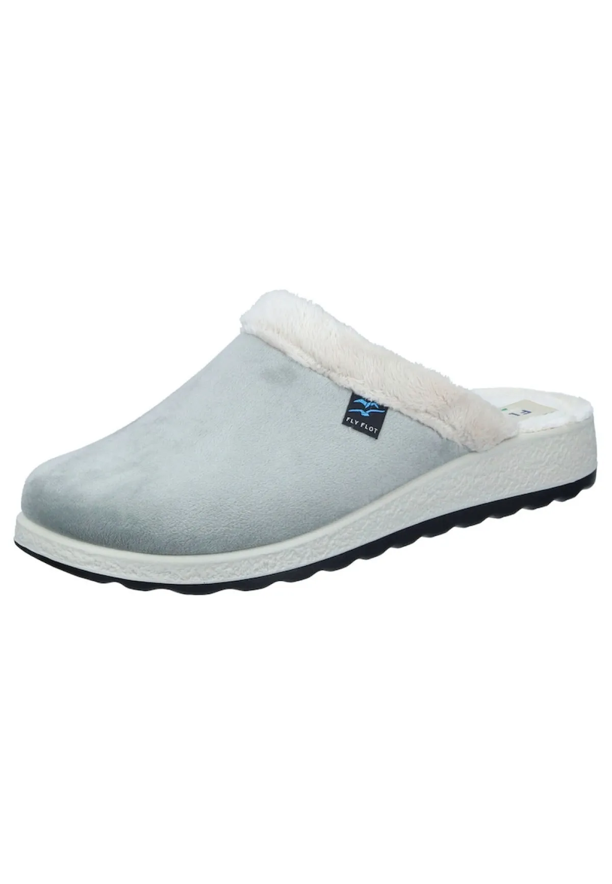 Damen Die moderne Hausfrau Hausschuhe hellgrau