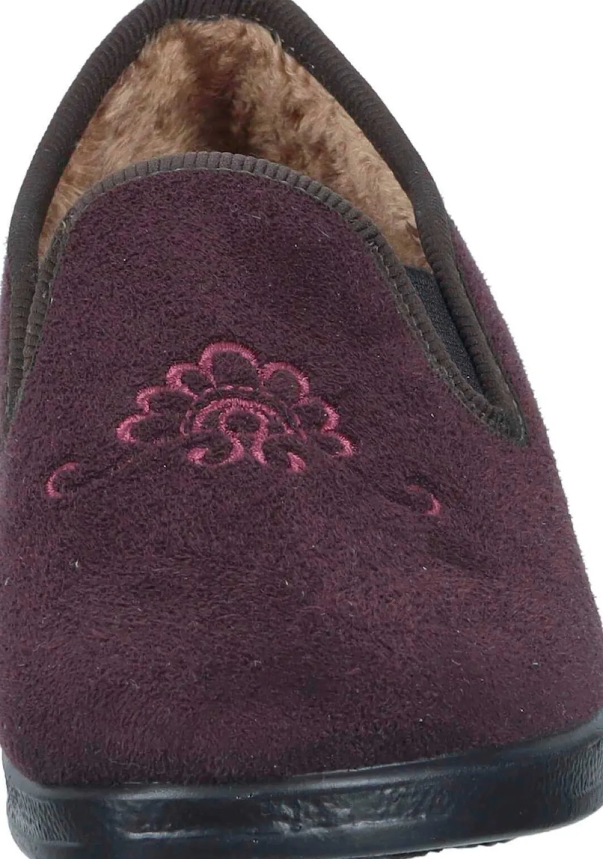 Damen Die moderne Hausfrau Hausschuhe pflaume