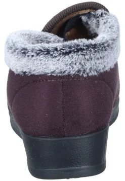 Damen Die moderne Hausfrau Hausschuhe pflaume