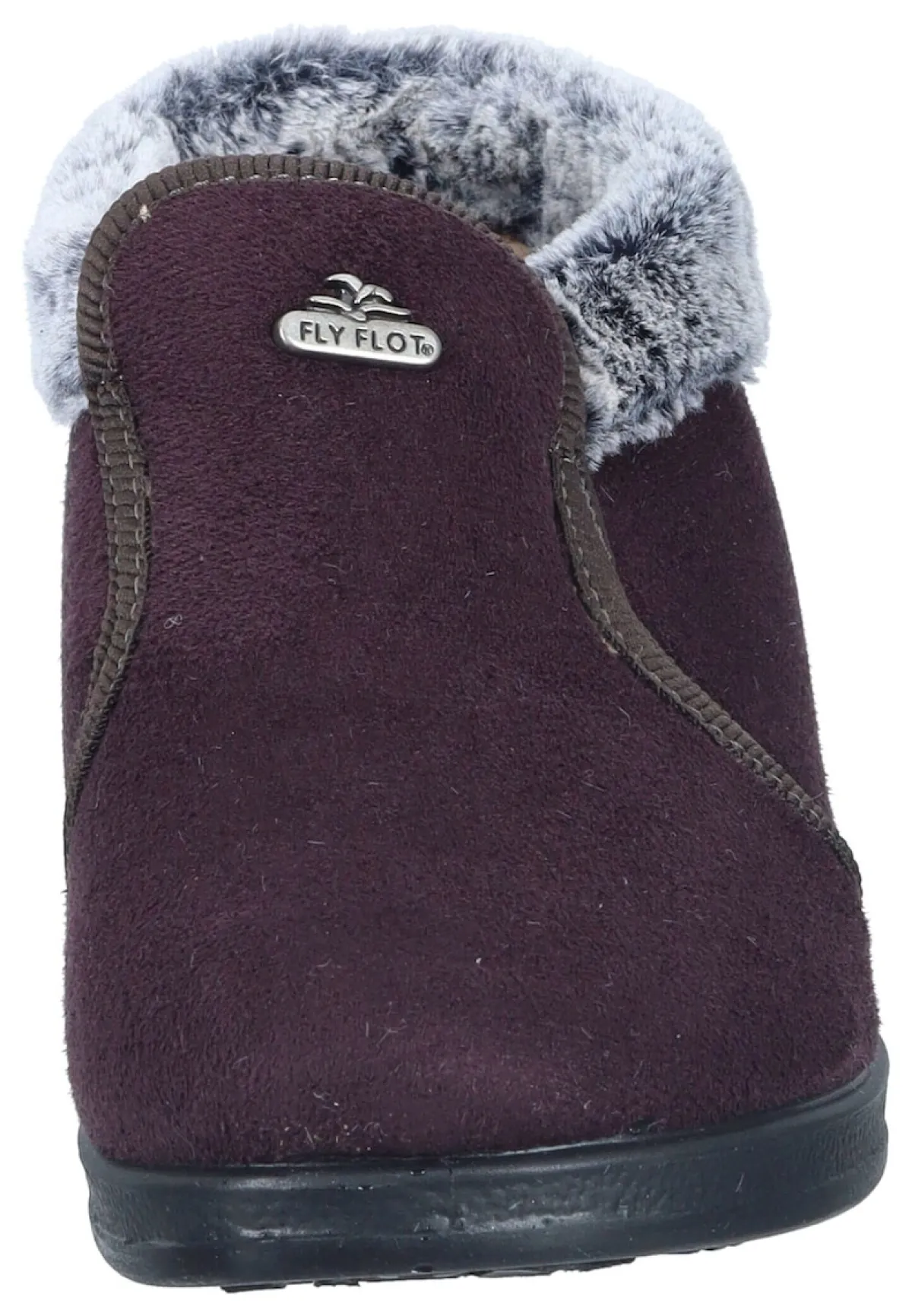 Damen Die moderne Hausfrau Hausschuhe pflaume