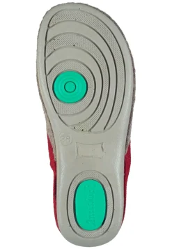 Damen Die moderne Hausfrau Hausschuhe rot