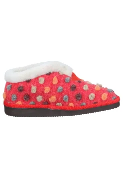 Damen Die moderne Hausfrau Hausschuhe rot