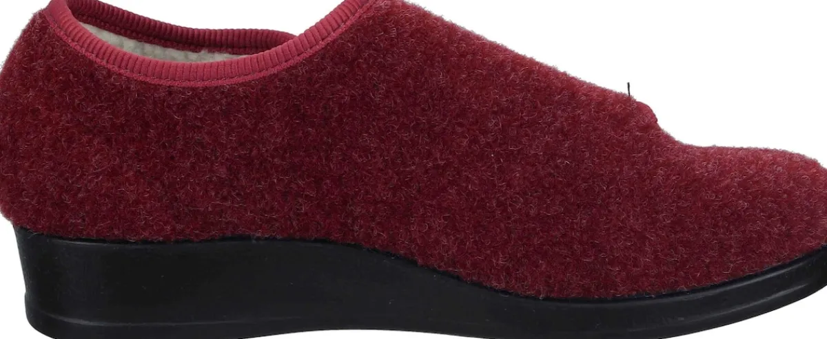 Damen Die moderne Hausfrau Hausschuhe rot