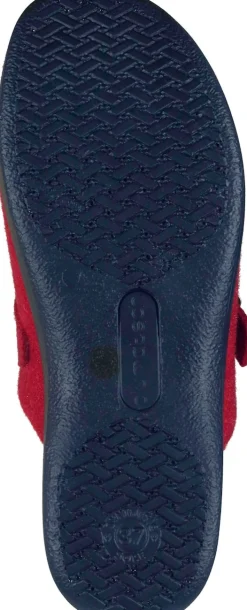 Damen Die moderne Hausfrau Hausschuhe rot