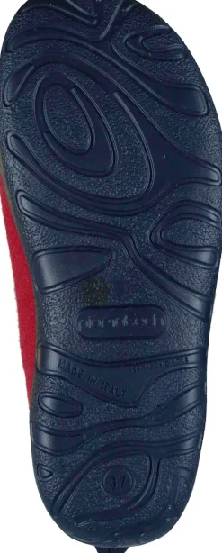 Damen Die moderne Hausfrau Hausschuhe rot