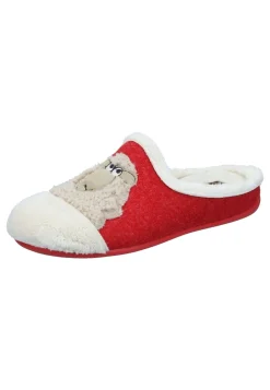 Damen Die moderne Hausfrau Hausschuhe rot