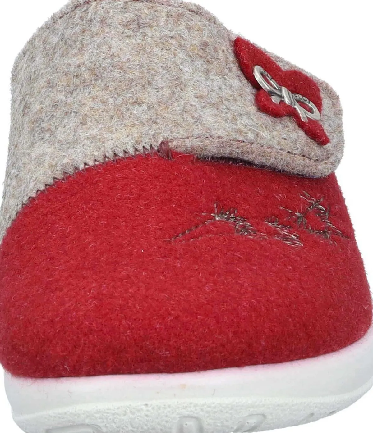 Damen Die moderne Hausfrau Hausschuhe rot