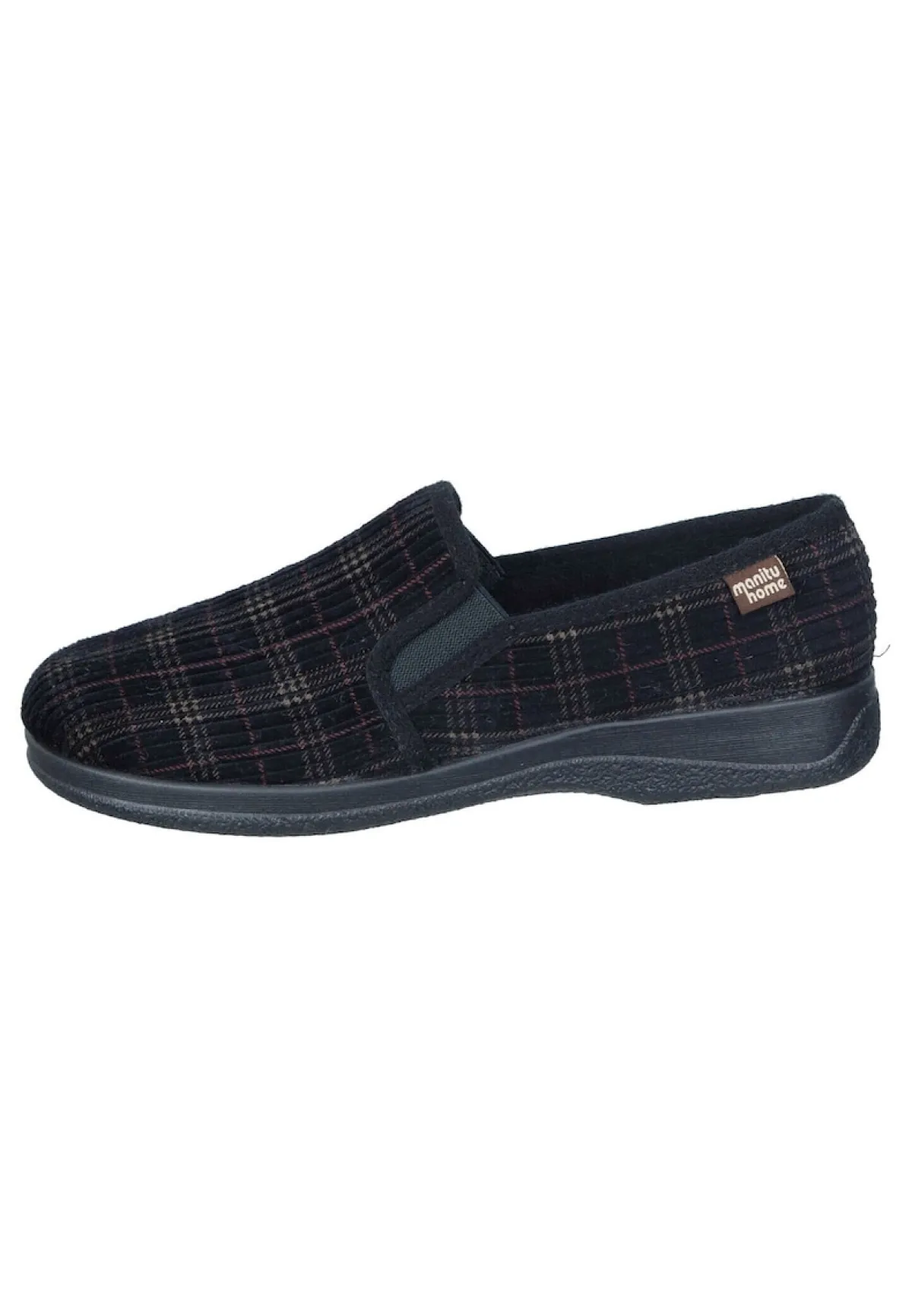 Herren Die moderne Hausfrau Hausschuhe schwarz