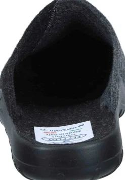 Herren Die moderne Hausfrau Hausschuhe schwarz