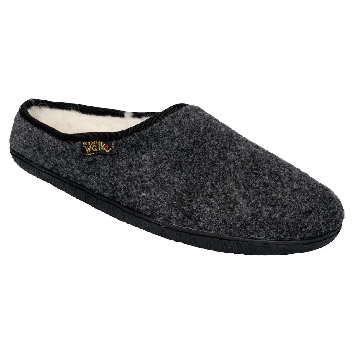 Damen Die moderne Hausfrau Hausschuh-Pantolette mit Wolle