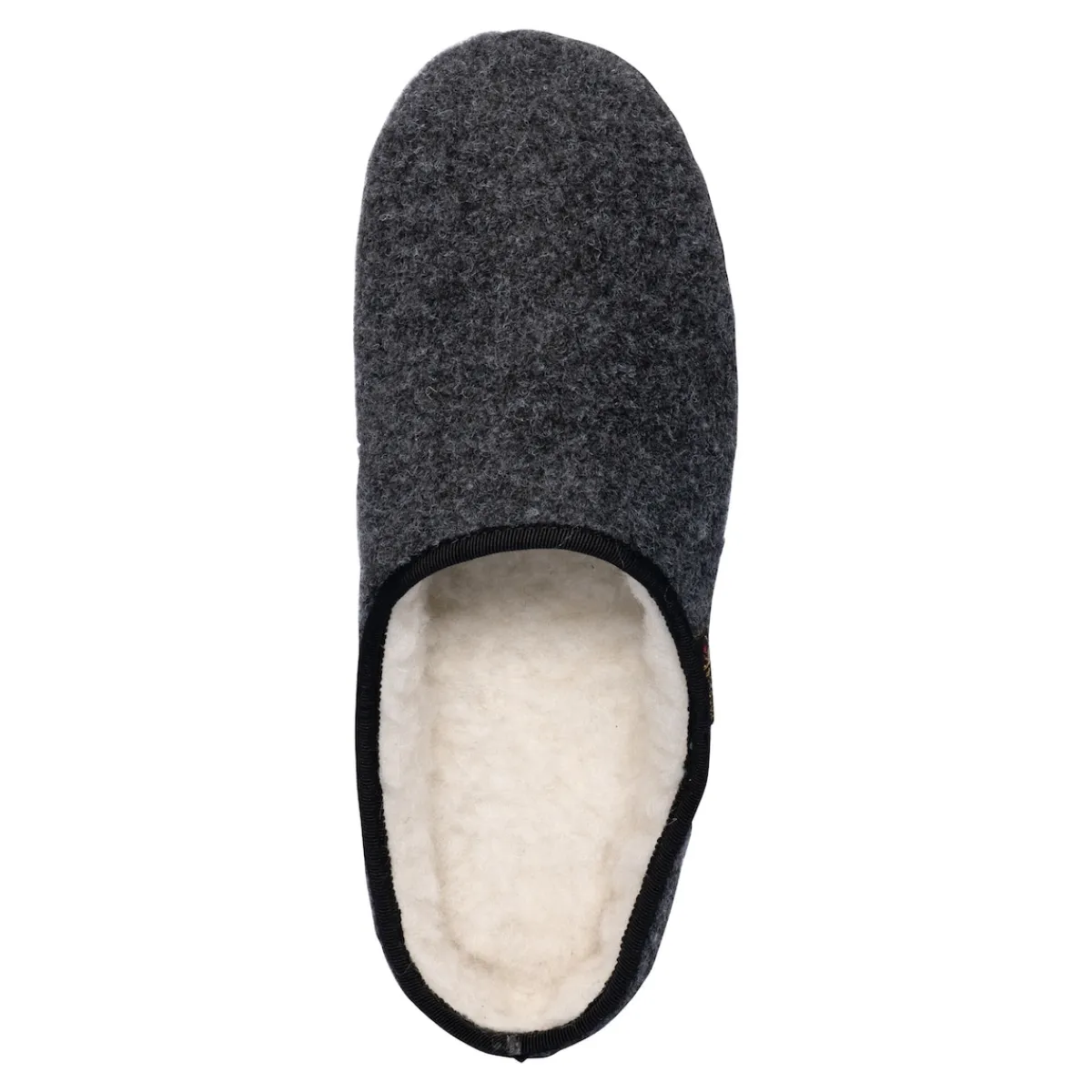 Damen Die moderne Hausfrau Hausschuh-Pantolette mit Wolle