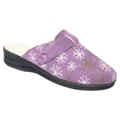 Damen Die moderne Hausfrau Hausschuh-Pantolette mit Wolle „Eva"